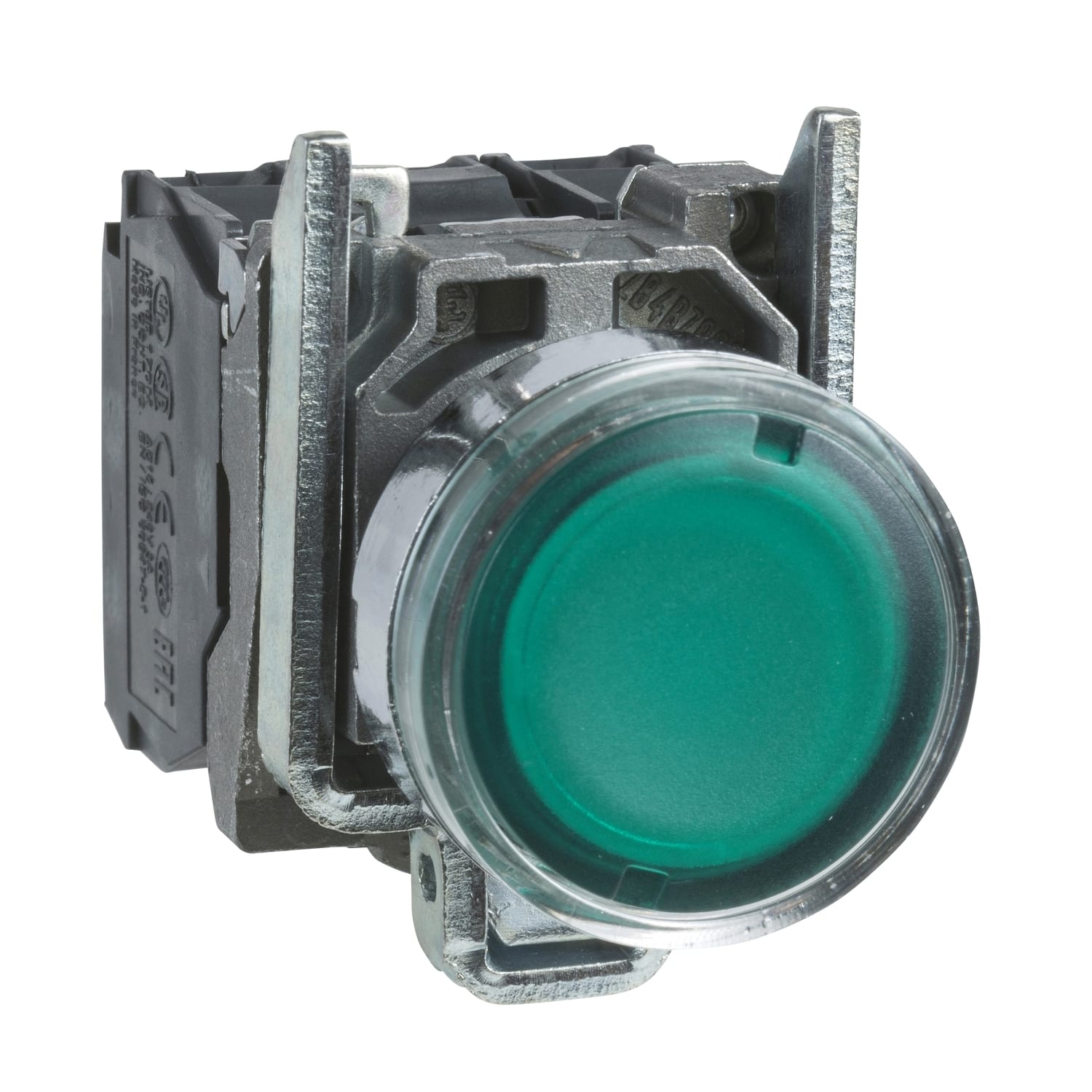 SCHNEIDER ELECTRIC - SNRXB4BW3365 Pulsante luminoso verde Ø22 - filoghiera ad impulso - 250V - 1NO+1NC