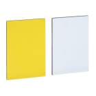 SCHNEIDER ELECTRIC - SNRZBY5102 Etichetta neutra18 x 27mm - porta Etichetta 30 x 50mm -bianca + gialla - s/marc.