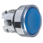 SCHNEIDER ELECTRIC - SNRZB4BA68 Testa pulsante luminoso Ø22 - blu - per inserimento etichetta- per LED universale