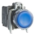 SCHNEIDER ELECTRIC - SNRXB4BW36B5 Pulsante luminoso blu Ø22 - filoghiera ad impulso - 24Vac/dc - 1NO+1NC- LED universale
