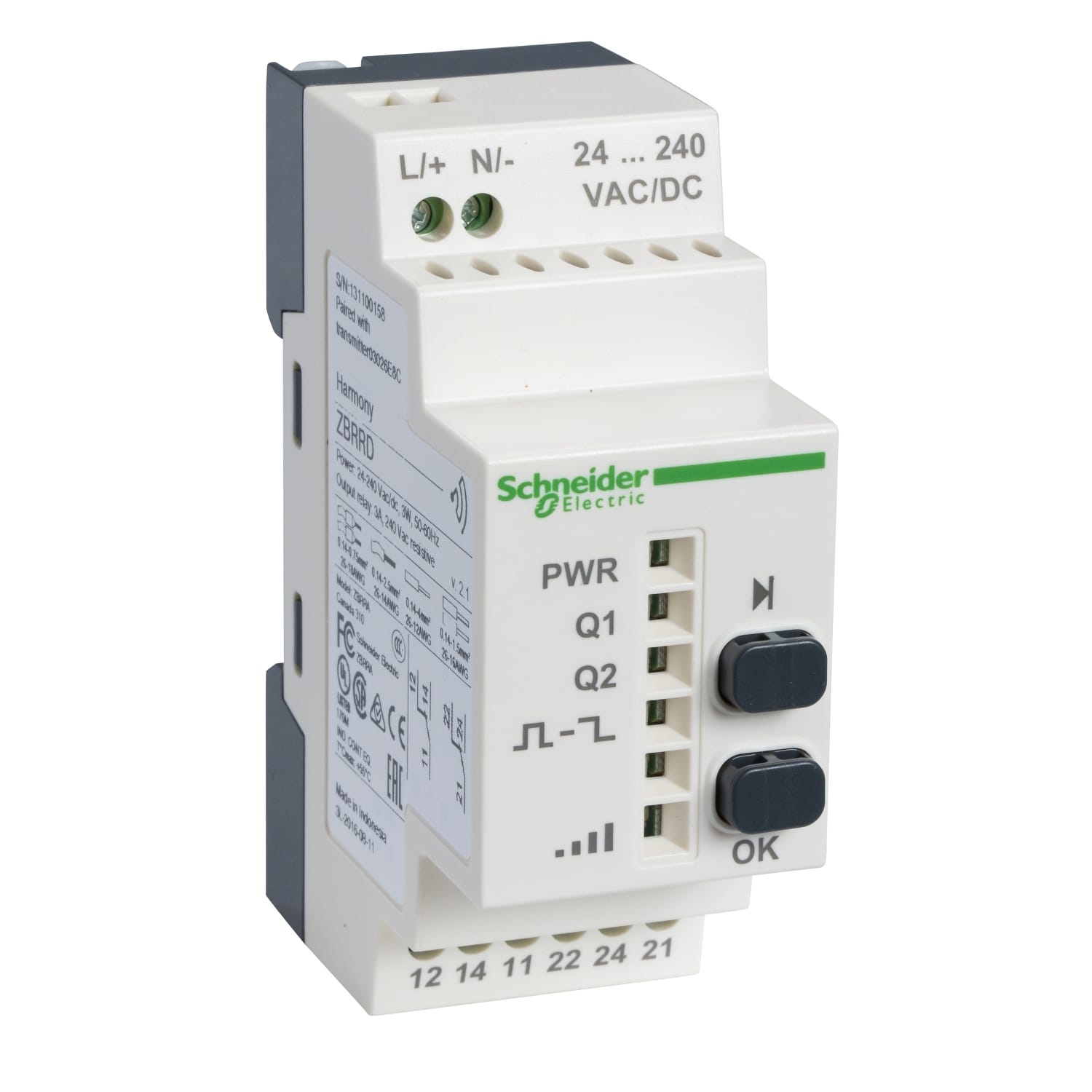 SCHNEIDER ELECTRIC - SNRXB4RFD02 KIT TRASMETTITORE+RICEVITORE CONFIG.