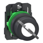 SCHNEIDER ELECTRIC - SNRXB5AG415 Selettore a chiave, Harmony XB5, plastica, nero, 22 mm, chiave 455, 2 pos, fisso, estrazione chiave sinistra destra, 1 NO, contatti Push-in