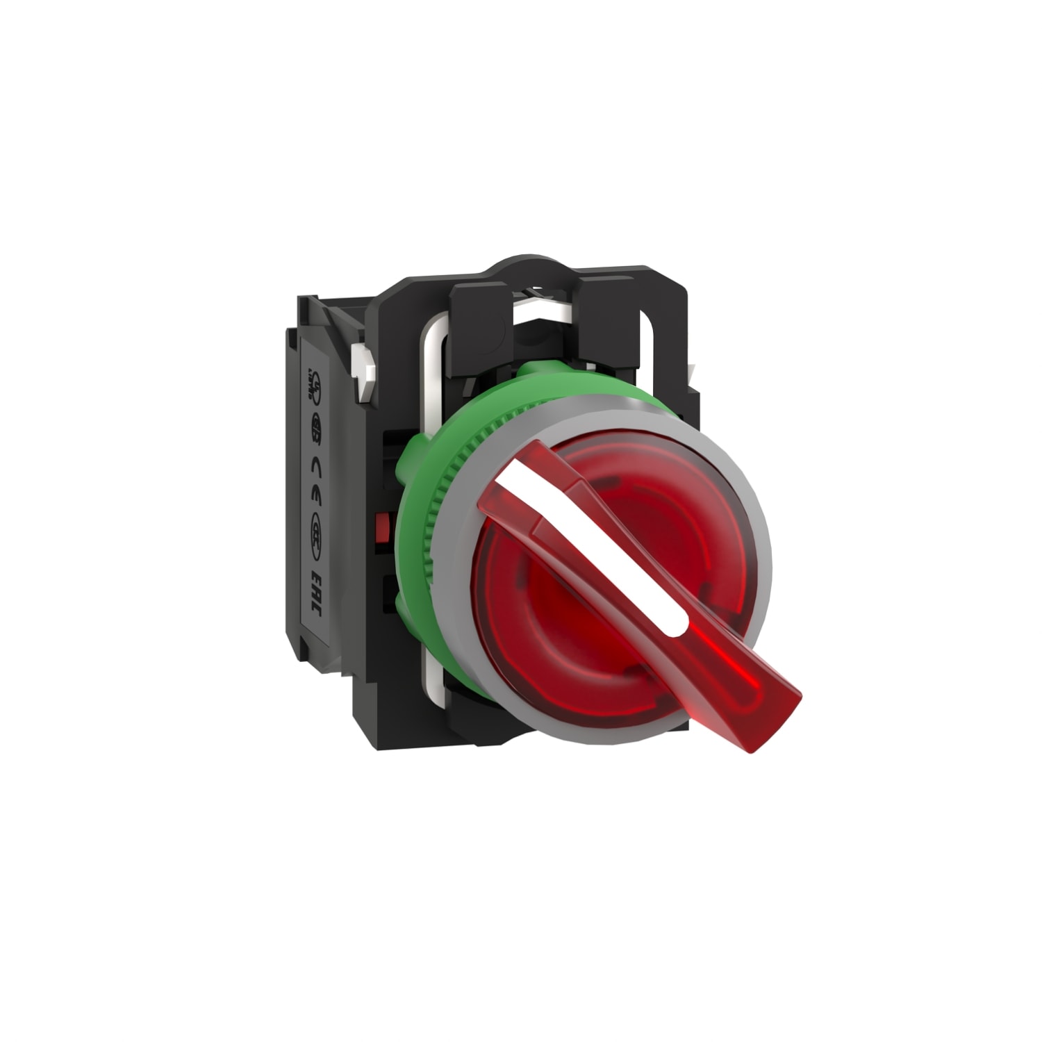 SCHNEIDER ELECTRIC - SNRXB5AK124G5C0 Selett. lum. rosso 120V ghiera grigia