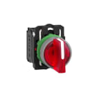 SCHNEIDER ELECTRIC - SNRXB5AK134B5C0 SELETT. LUM. ROSSO 24V GHIERA GRIGIA