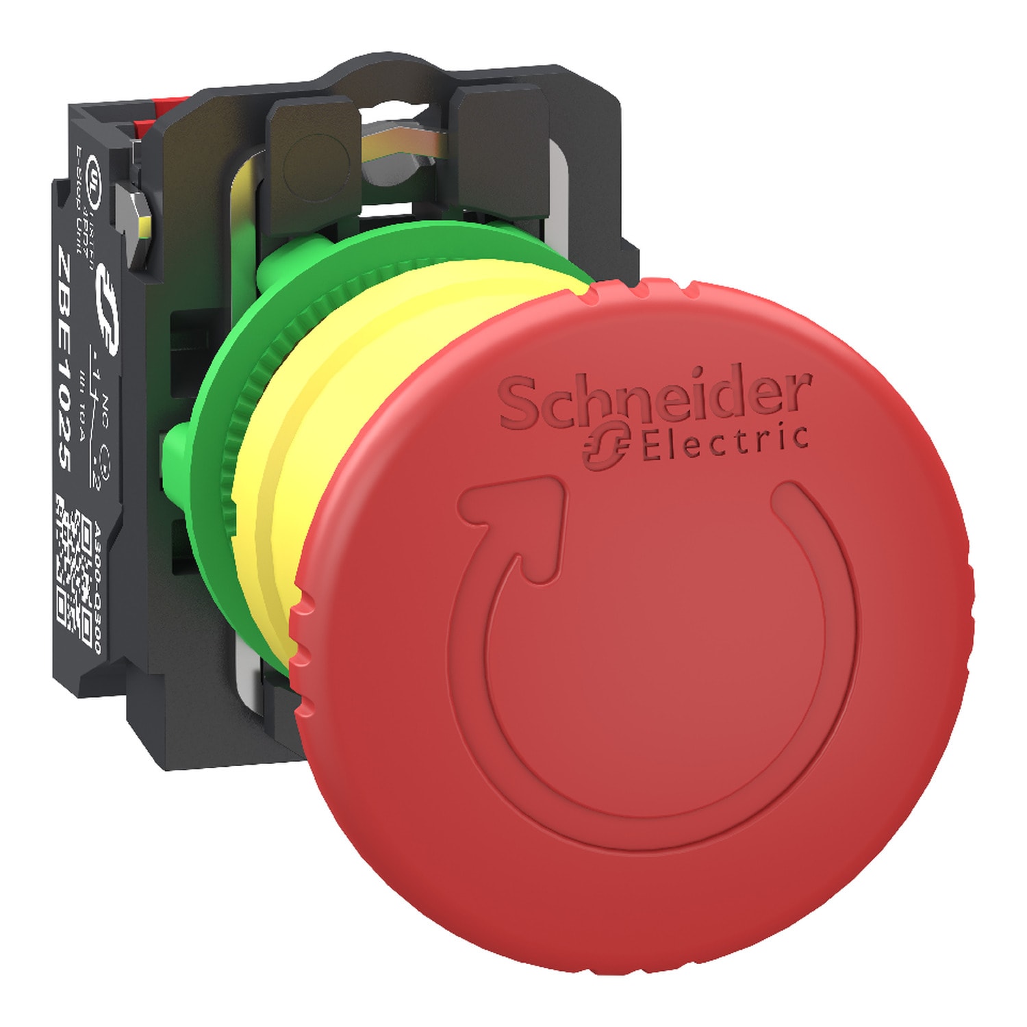 SCHNEIDER ELECTRIC - SNRXB5AS84425 FUNGO EMERGENZA ROSSO 1NC PUSH-IN