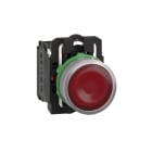 SCHNEIDER ELECTRIC - SNRXB5AW34B5C0 PULS.LUMINOSO ROSSO 24V GHIERA GRIGIA