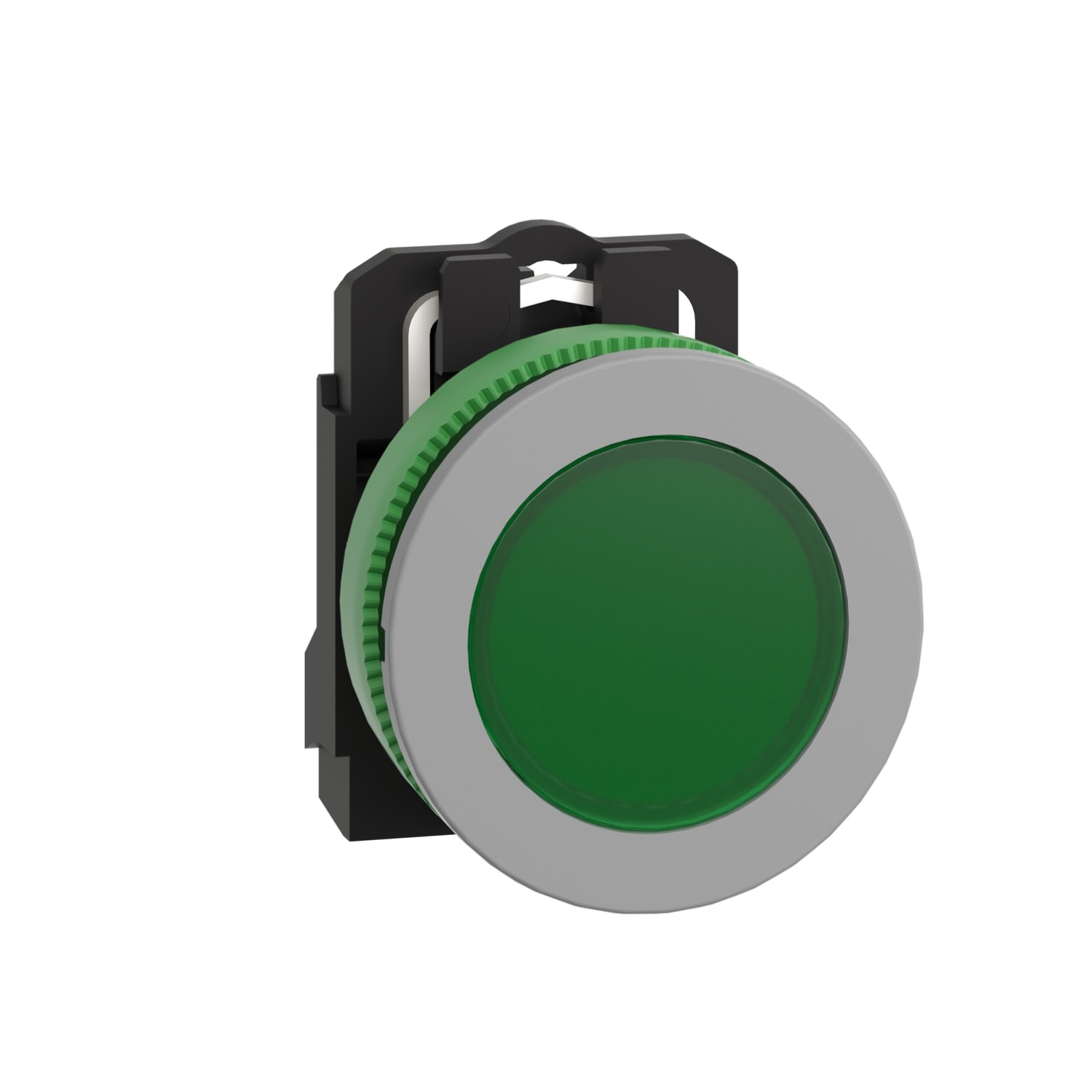 SCHNEIDER ELECTRIC - SNRXB5FVG3C0 Lampada spia verde 120Vac filopannello - Ø30 - LED universale - ghiera grigia - Ø30 - LED universale