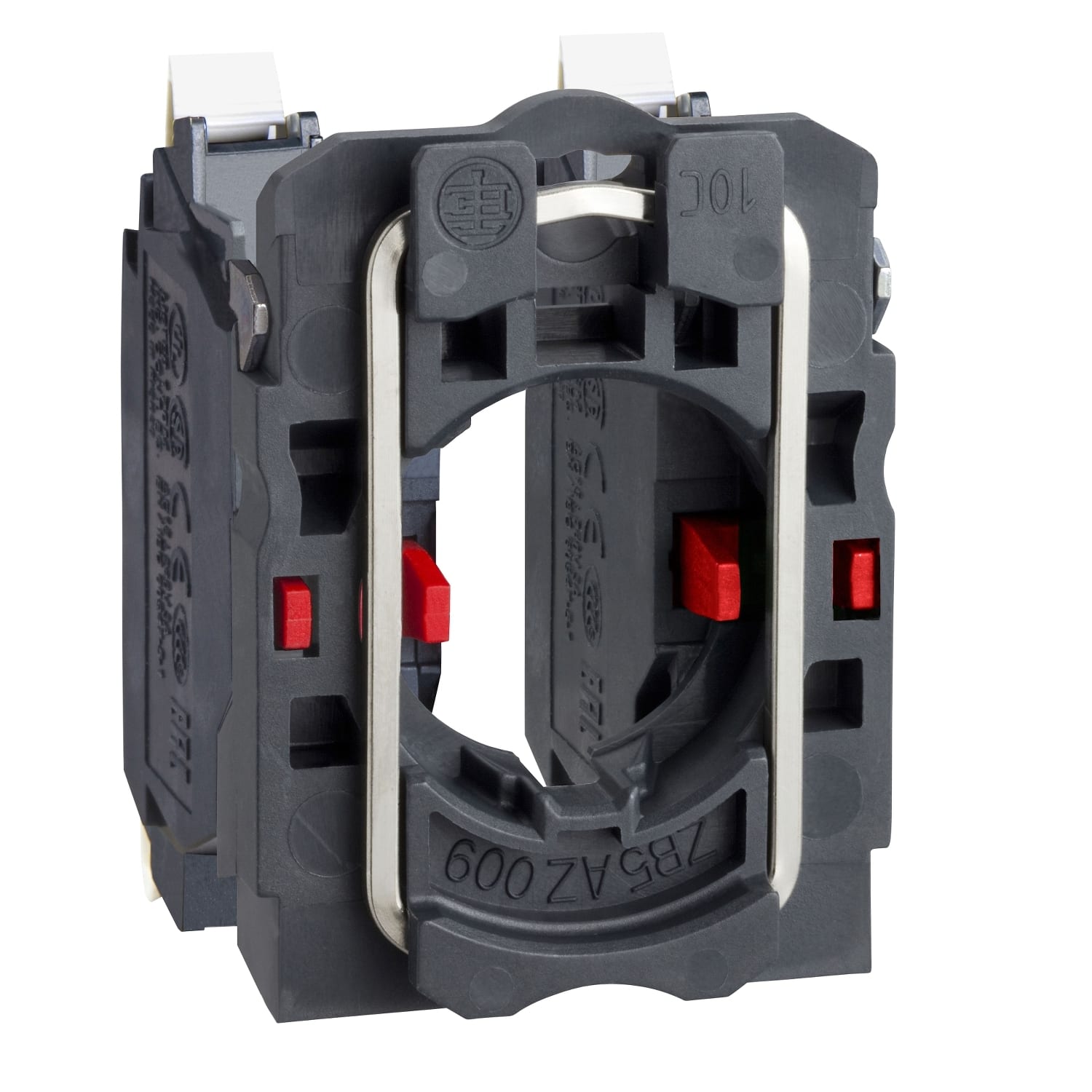 SCHNEIDER ELECTRIC - SNRZB5AZ1045 Corpo contatti, Harmony XB5, contatto singolo, con base di fissaggio, plastica, 2NC, contatti Push-in