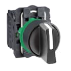 SCHNEIDER ELECTRIC - SNRXB5AD41 selettore Ø 22 - 2 pos. - Ritorno a molla - Leva std. - Nero - 1NO