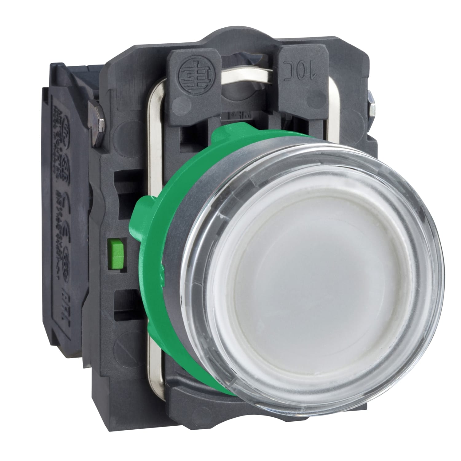 SCHNEIDER ELECTRIC - SNRXB5AW3165 Pulsante luminoso bianco Ø22 - filoghiera ad impulso - 250V - 1NA+1NC