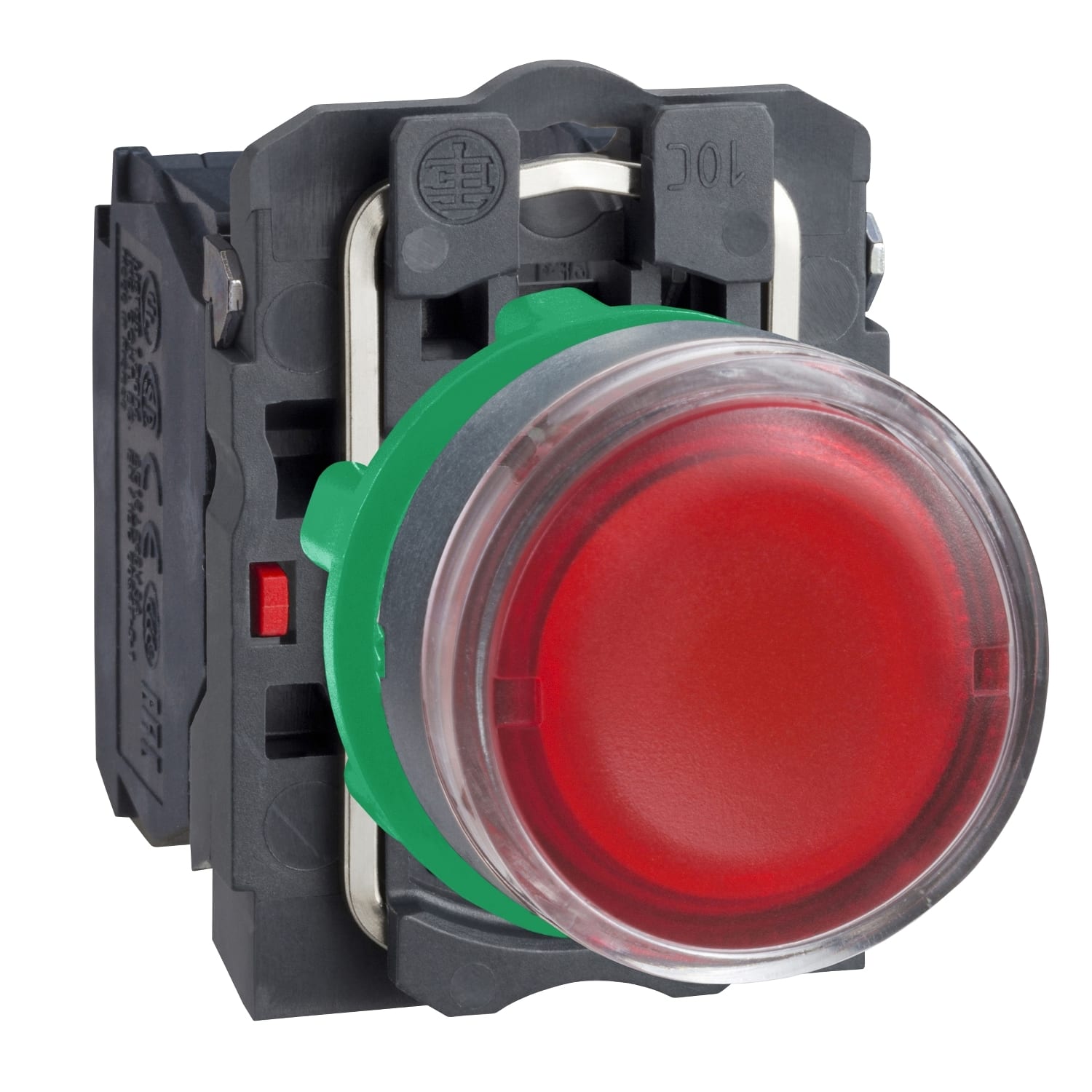 SCHNEIDER ELECTRIC - SNRXB5AW3445 Pulsante luminoso rosso Ø 22 - Filoghiera,ad impulso - 240 V - 1NO+1NC