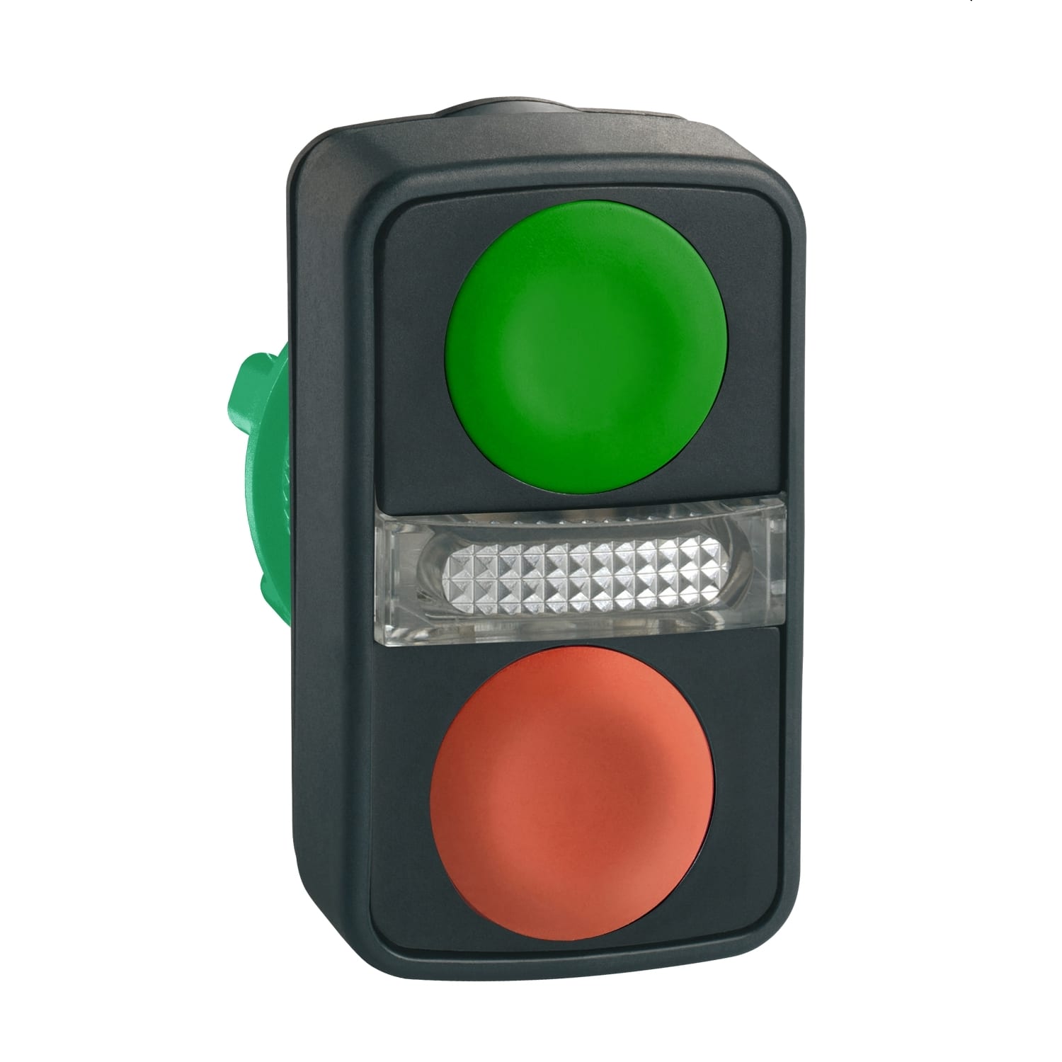 SCHNEIDER ELECTRIC - SNRZB5AW7A3740 Testa pulsante doppio Ø22 - rossa + verde - senza marcatura