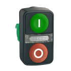 SCHNEIDER ELECTRIC - SNRZB5AW7A3741 Testa pulsante doppio Ø22 - rossa + verde - 0/I