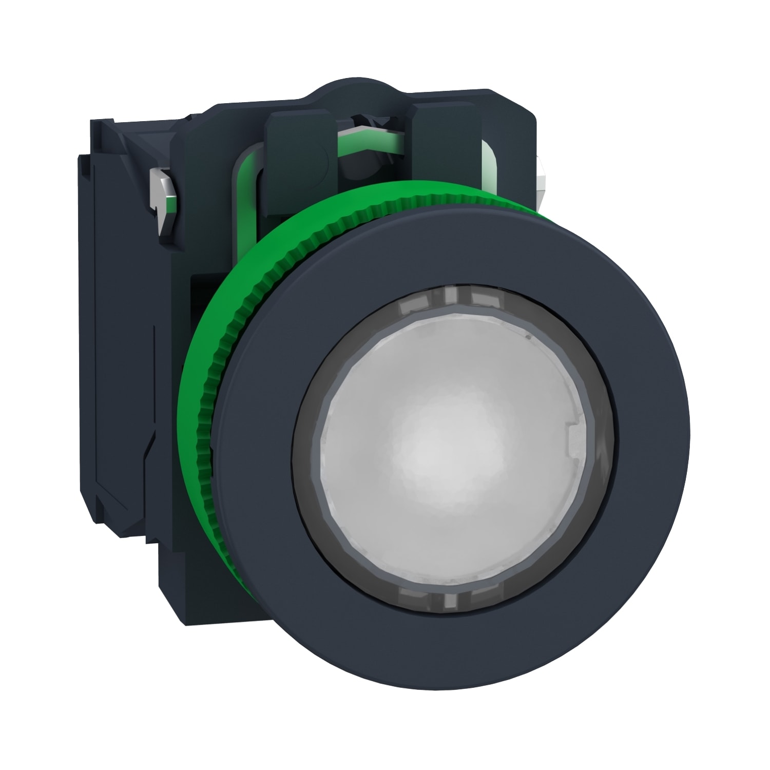 SCHNEIDER ELECTRIC - SNRXB5FW31B5 PULS. LUM. BIANCO 24V NO+NC FILOPANNELLO