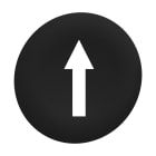 SCHNEIDER ELECTRIC - SNRZBAF335 Harmony XB4, Harmony XB5, capsula nero, con marcatura "freccia",per testa filopannello Ø30