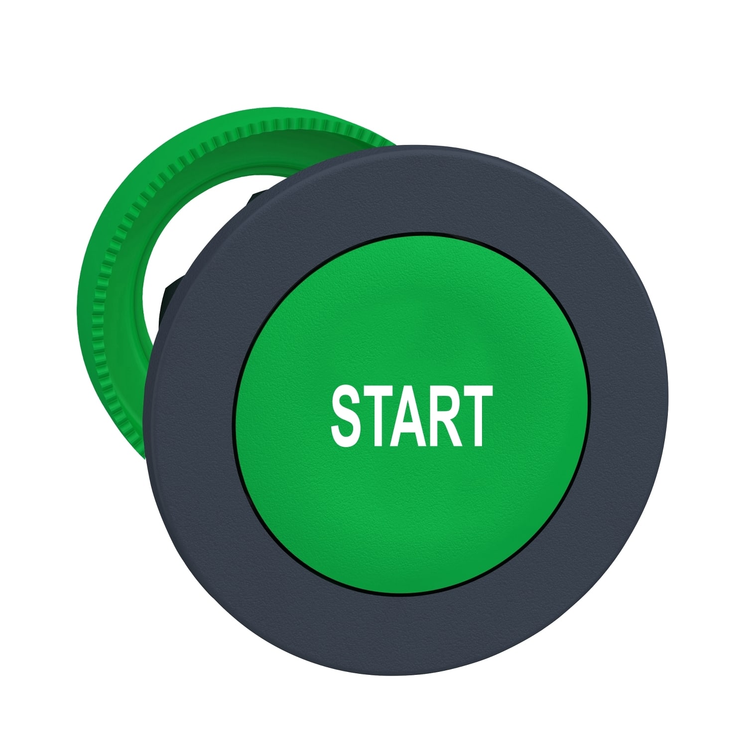SCHNEIDER ELECTRIC - SNRZB5FA333 Harmony XB5, testa pulsante verde filopannello Ø30, in plastica, ad impulso, con marcatura "START"