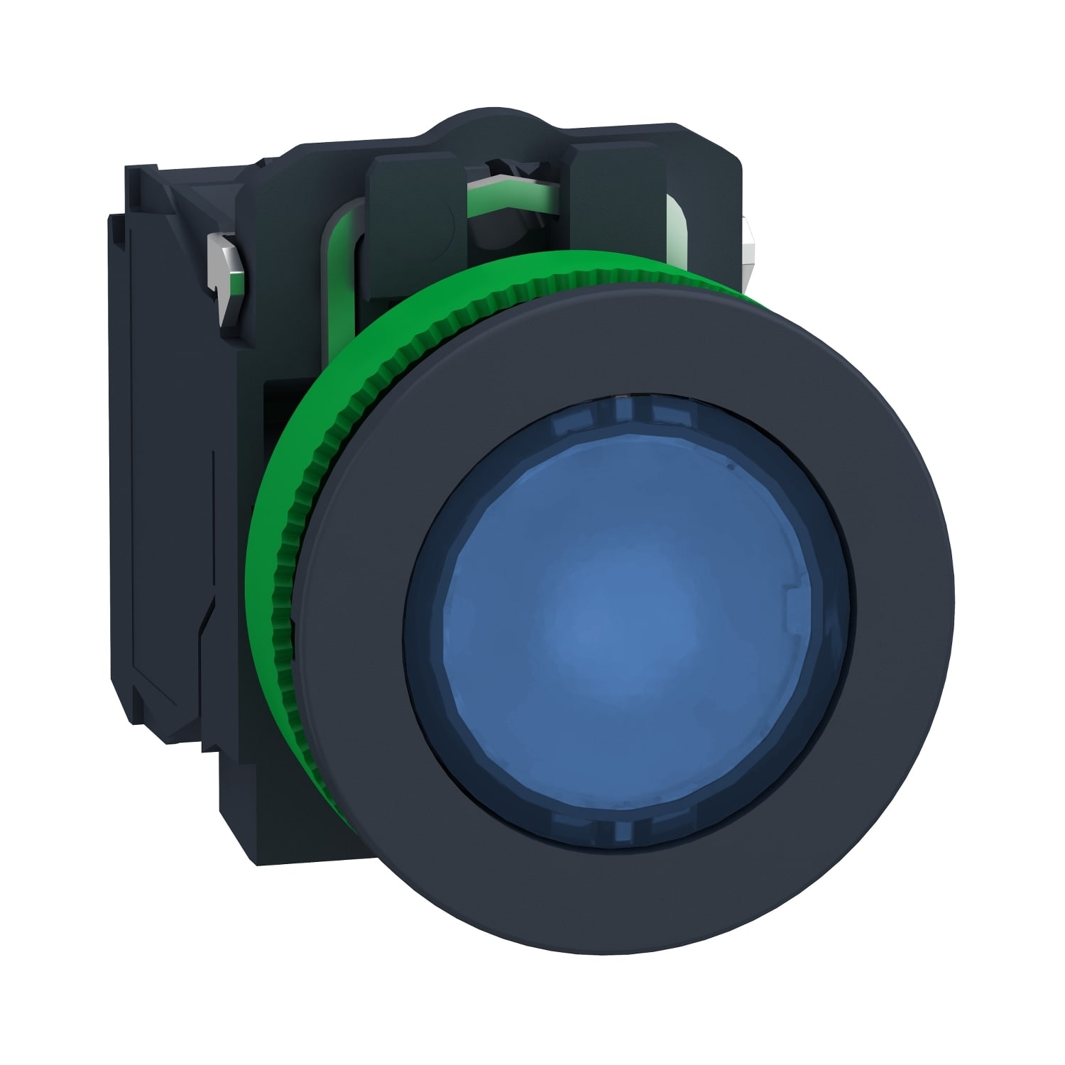 SCHNEIDER ELECTRIC - SNRXB5FW36B5 PULS. LUM. BLU 24V NO+NC FILOPANNELLO