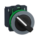 SCHNEIDER ELECTRIC - SNRXB5FD41C0 Selettore leva 2pos.- filopannello - 1 NO - ghiera grigia- Ø30