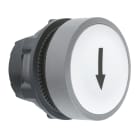 SCHNEIDER ELECTRIC - SNRZB5AA334C0 Testa puls.bianco freccia ghiera grigia