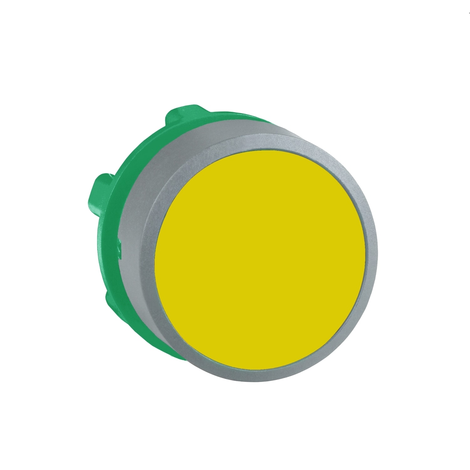SCHNEIDER ELECTRIC - SNRZB5AA5C0 TESTA PULSANTE GIALLO GHIERA GRIGIA