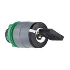 SCHNEIDER ELECTRIC - SNRZB5AG9C0 TESTA SELETT.CHIAVE 3 POS. GHIERA GRIGIA
