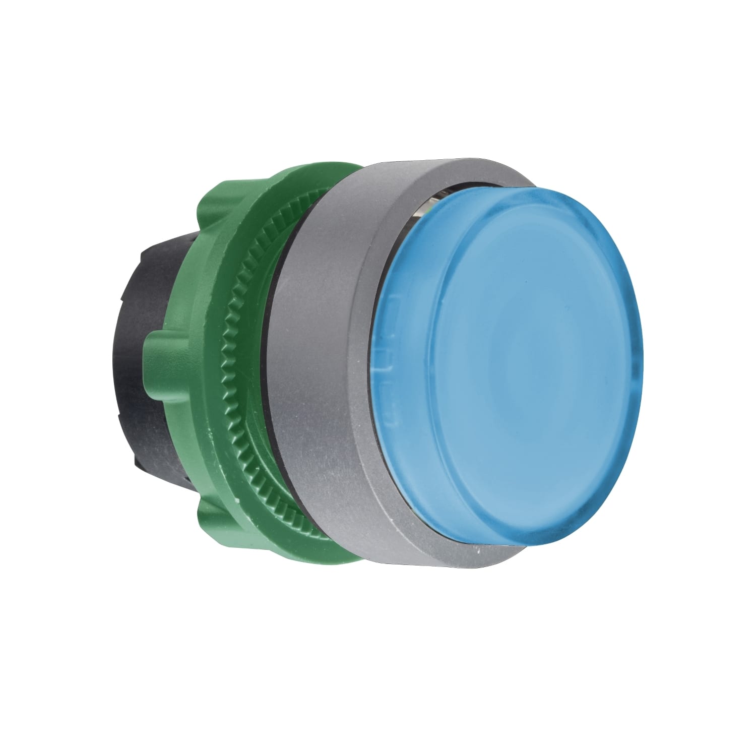 SCHNEIDER ELECTRIC - SNRZB5AH63C0 TESTA PULSANTE LUM. BLU GHIERA GRIGIA