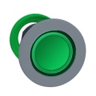 SCHNEIDER ELECTRIC - SNRZB5FW333C0 Testa pulsante luminoso verde filopannello ghiera grigia- per LED universale- Ø30