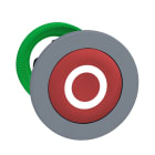 SCHNEIDER ELECTRIC - SNRZB5FA432C0 Testa pulsante rosso O a filo ghiera grigia