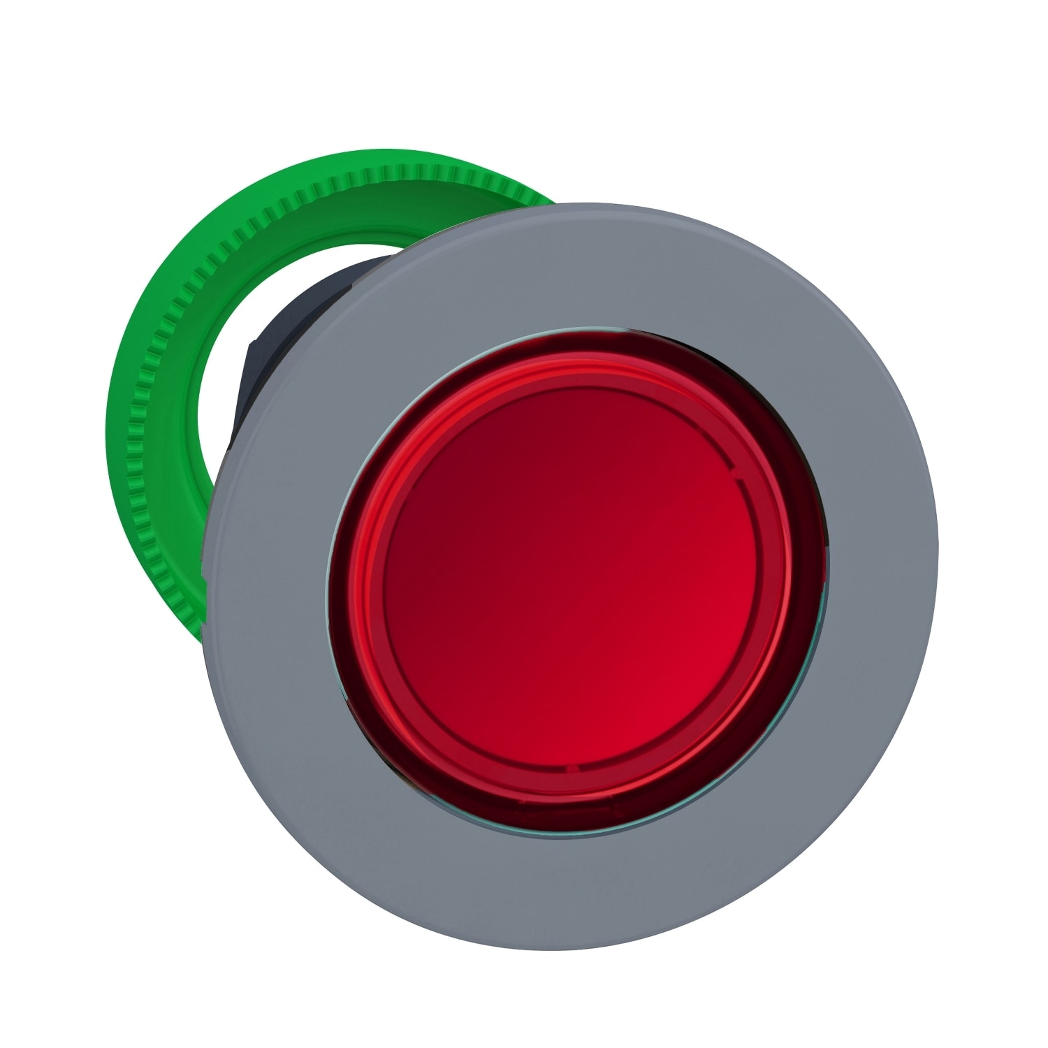 SCHNEIDER ELECTRIC - SNRZB5FW343C0 TESTA PULS.LUM. ROSSO A FILO GRIGIO