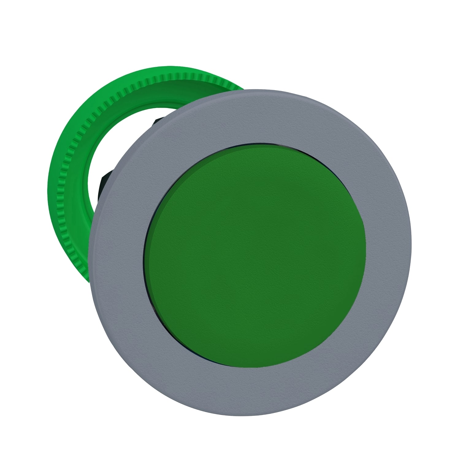 SCHNEIDER ELECTRIC - SNRZB5FL3C0 TESTA PULS.VERDE SPORGENTE A FILO GRIGIO