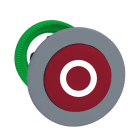 SCHNEIDER ELECTRIC - SNRZB5FL432C0 TESTA PULS. ROSSO SPORG. O A FILO GRIGIO