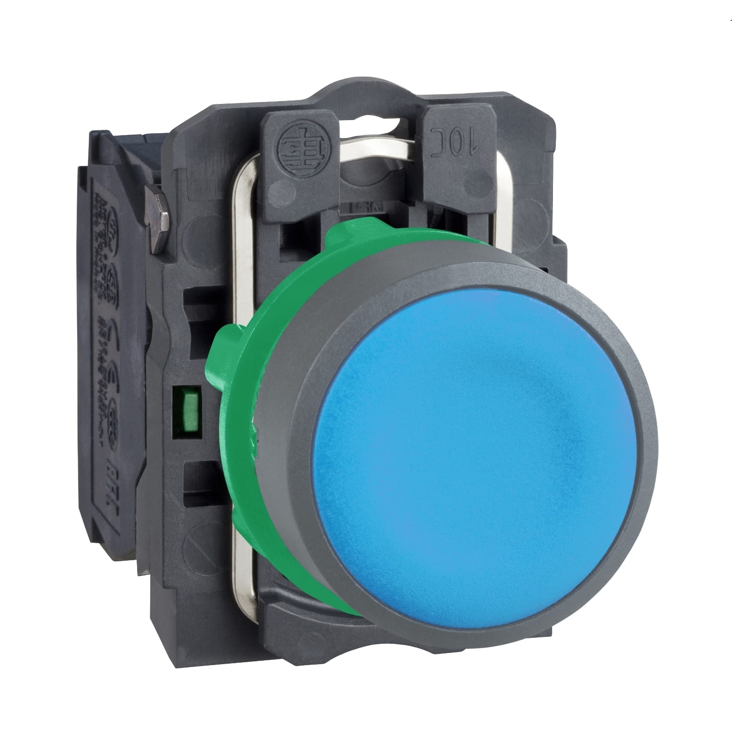 SCHNEIDER ELECTRIC - SNRXB5AA61C0 PULSANTE BLU 1NO GHIERA GRIGIA