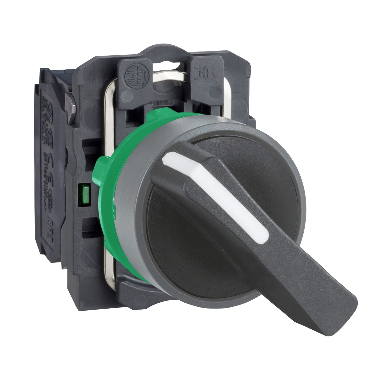 SCHNEIDER ELECTRIC - SNRXB5AJ21C0 Selett. leva 2pos. 1NO ghiera grigia