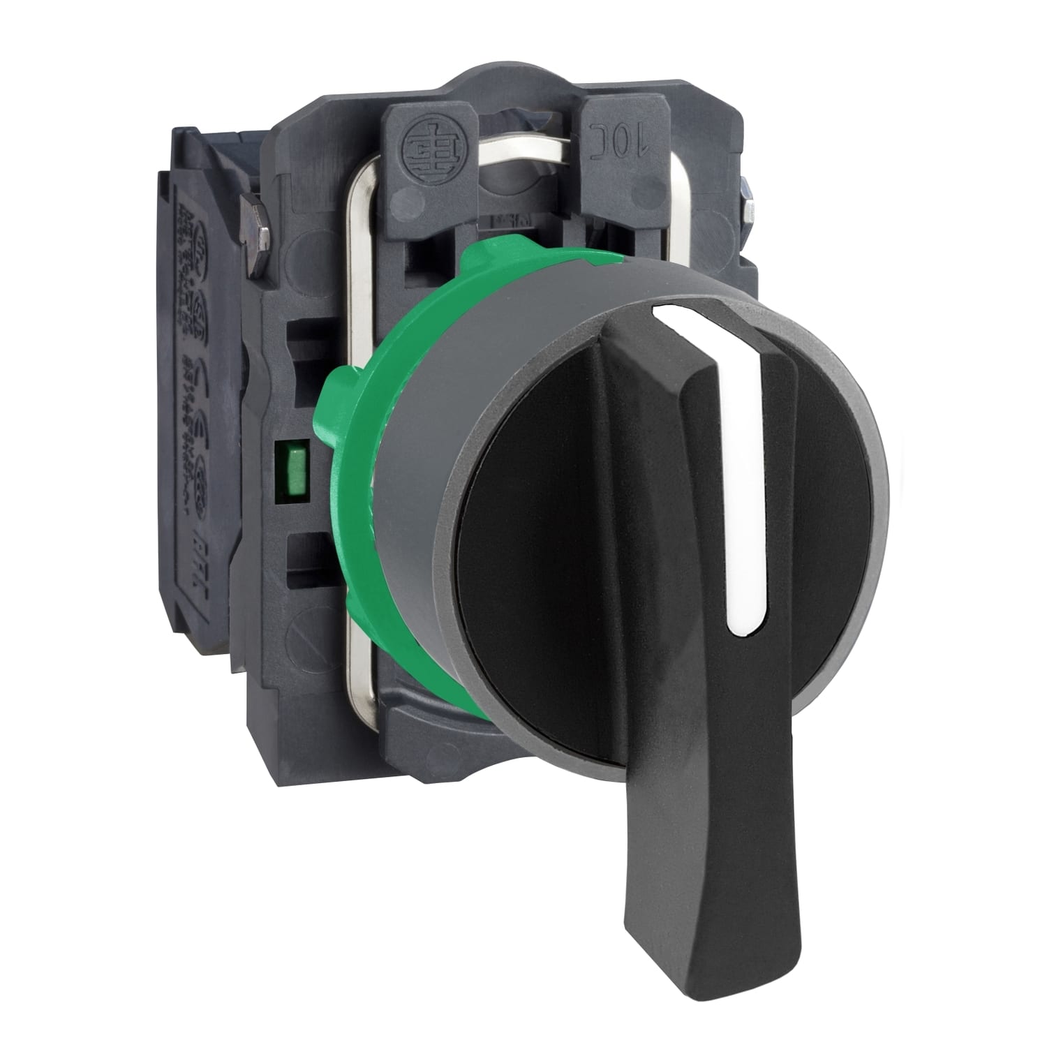 SCHNEIDER ELECTRIC - SNRXB5AJ53C0 Selett. leva 3pos. 2NO ghiera grigia
