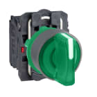 SCHNEIDER ELECTRIC - SNRXB5AK133B5C0 Selettore luminoso verde -Ø22- 24Vac/dc- ghiera grigia- 1NO+1NC - LED universale