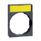 SCHNEIDER ELECTRIC - SNRZBY4H101 Porta etichetta 30 X 40mm c/etichetta neutra per unità Ø22 c/testa circolare