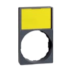 SCHNEIDER ELECTRIC - SNRZBY6H102 Porta etichetta 30 X 50mm con etichetta neutra per unità Ø22 testa circolare