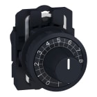 SCHNEIDER ELECTRIC - SNRZB5AD912 Testa per potenziometro Ø22 - nero - per asse 6 mm