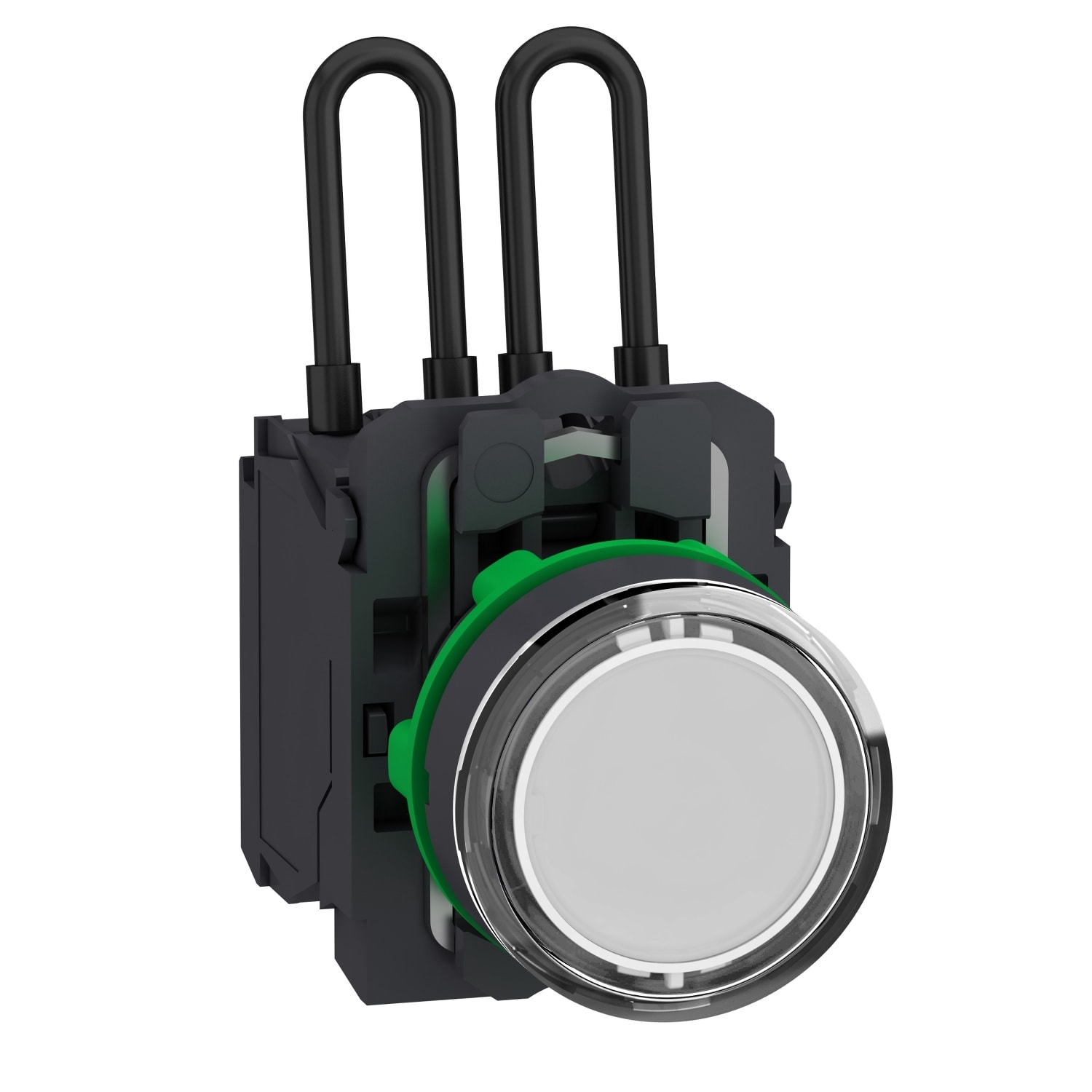 SCHNEIDER ELECTRIC - SNRXB5AW21G5 Pulsante di test lampada spia bianca 110 120Vac- Ø22