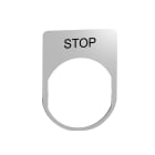 SCHNEIDER ELECTRIC - SNRZBYM2304 PORTA ETICHETTA+ETICHETTA STOP