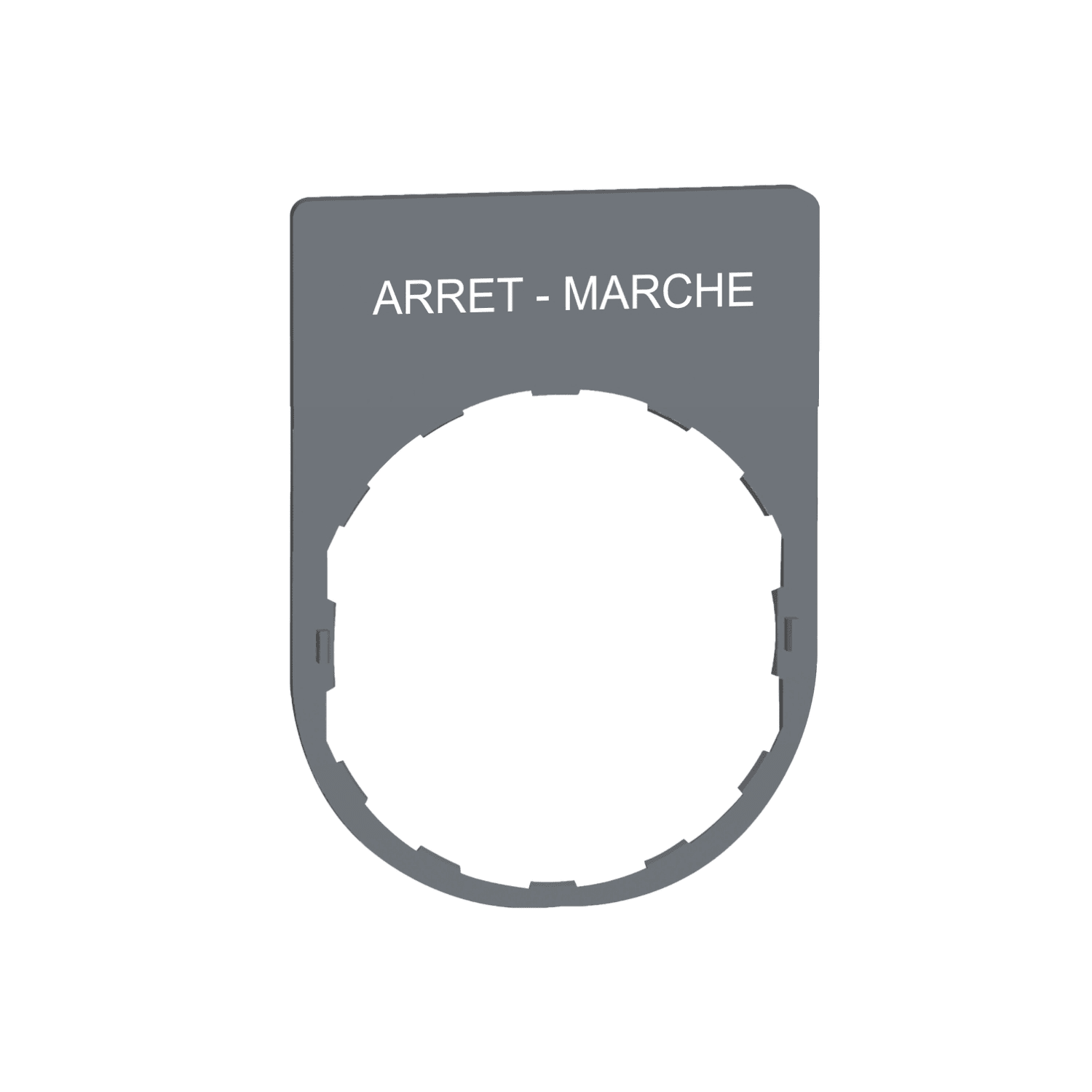 SCHNEIDER ELECTRIC - SNRZBYP2166C0 PORTA ETICHETTA+ETICHETTA ARRET-MARCHE