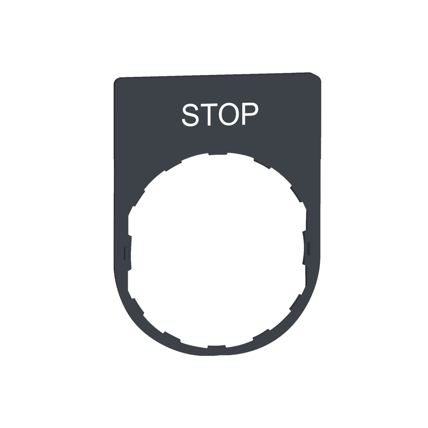 SCHNEIDER ELECTRIC - SNRZBYP2304 Porta etichetta+etichetta 'STOP'