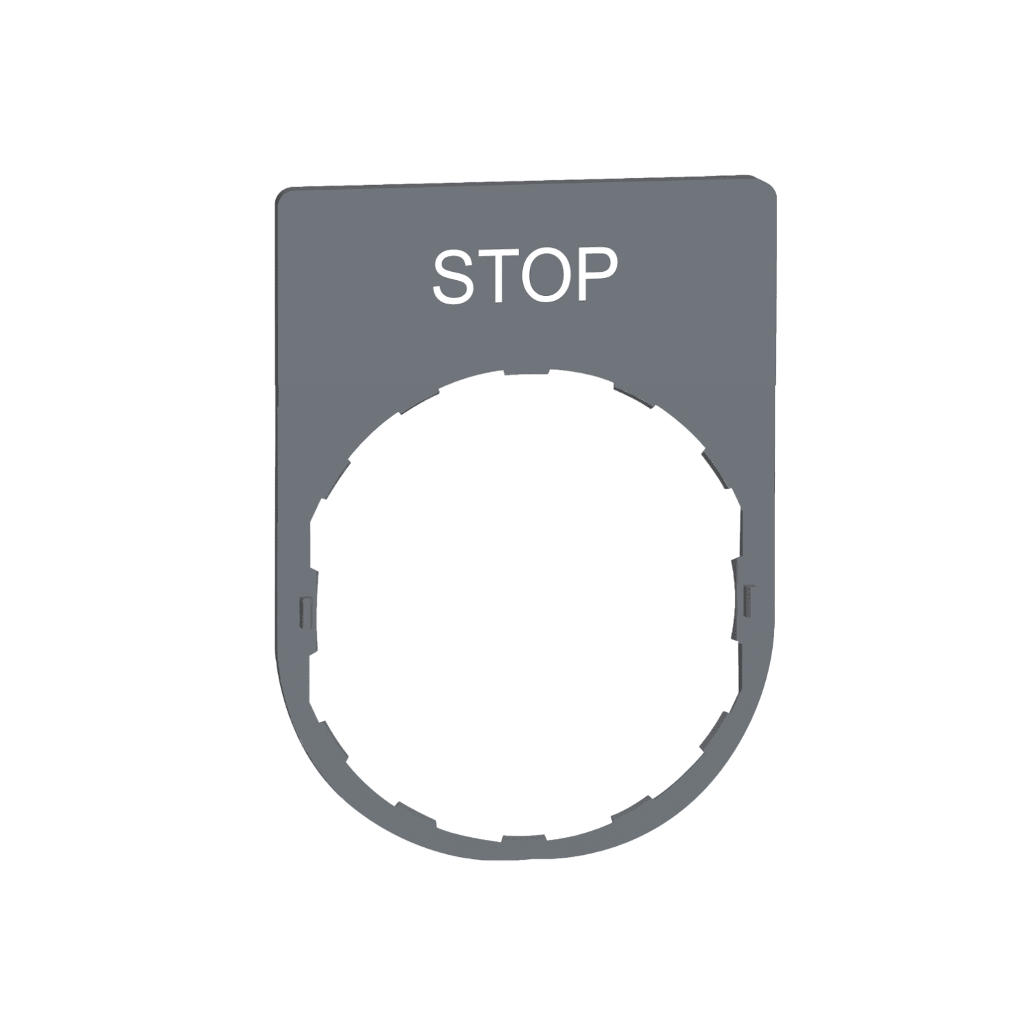 SCHNEIDER ELECTRIC - SNRZBYP2304C0 PORTA ETICHETTA+ETICHETTA STOP