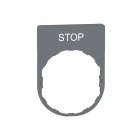 SCHNEIDER ELECTRIC - SNRZBYP2304C0 PORTA ETICHETTA+ETICHETTA STOP