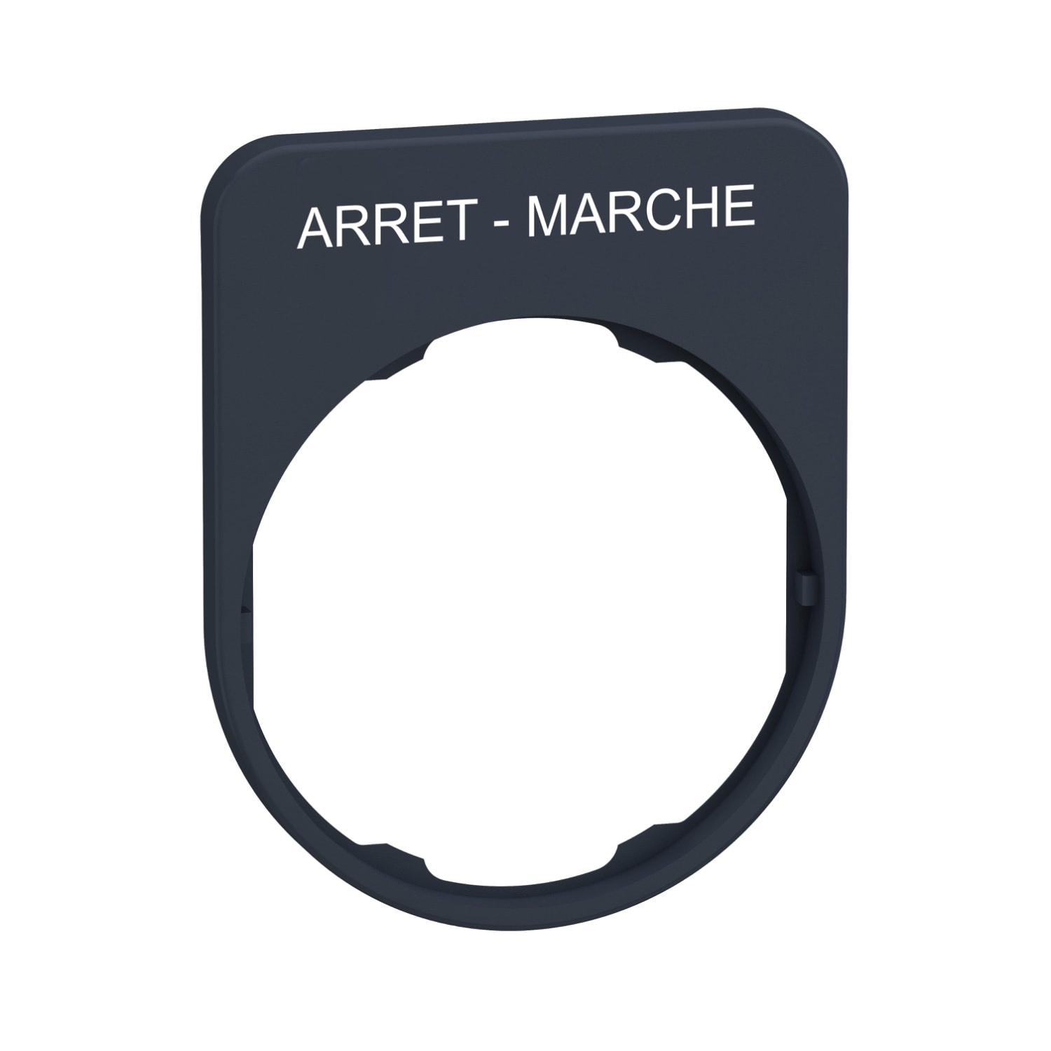 SCHNEIDER ELECTRIC - SNRZBYFP2166 PORTA ETICHETTA+ETICHETTA ARRET-MARCHE