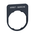 SCHNEIDER ELECTRIC - SNRZBYFP2166 PORTA ETICHETTA+ETICHETTA ARRET-MARCHE