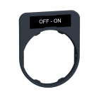 SCHNEIDER ELECTRIC - SNRZBYF2367 Porta etichetta+etichetta 'OFF-ON'