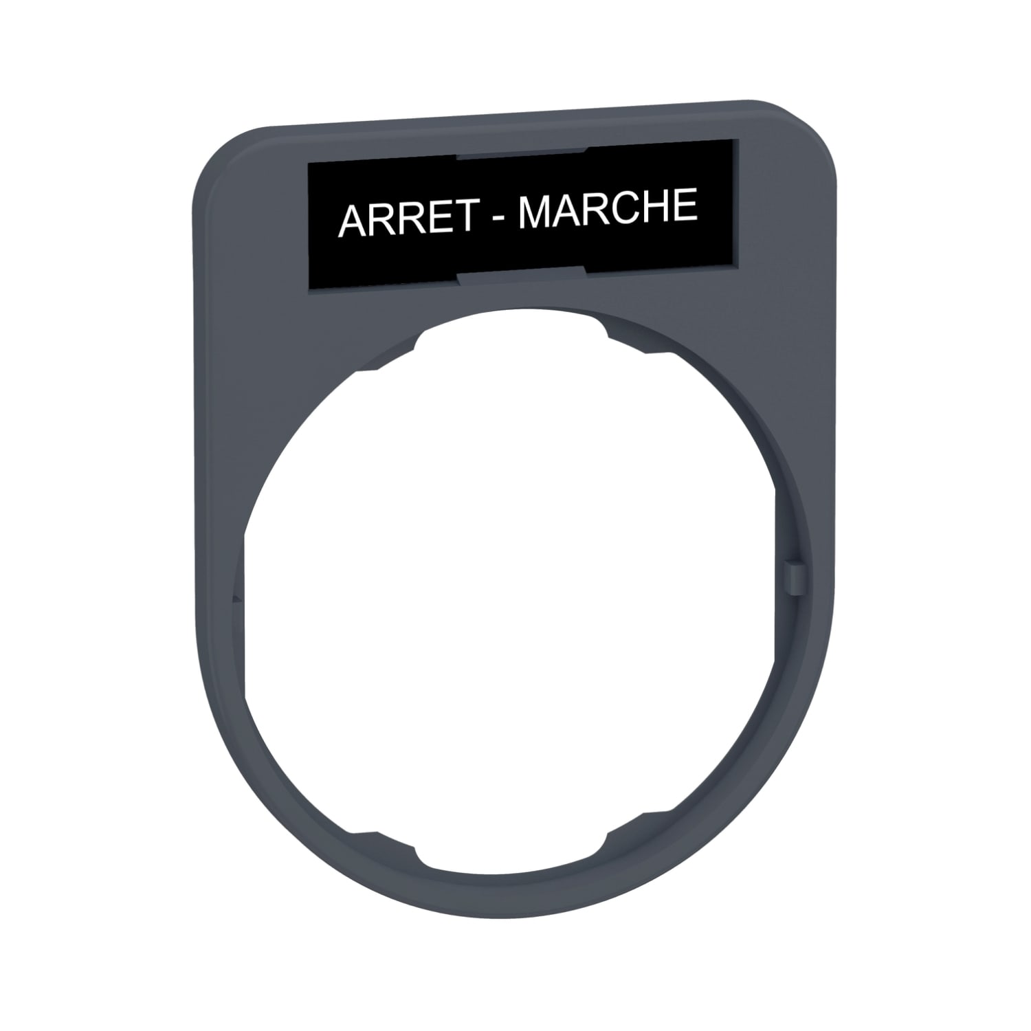 SCHNEIDER ELECTRIC - SNRZBYF2166C0 PORTA ETICHETTA+ETICHETTA ARRET-MARCHE