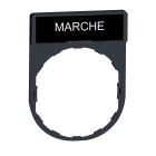 SCHNEIDER ELECTRIC - SNRZBY2103 Porta etichetta 30 X 40mm - per unità Ø22 - con etichetta MARCIA