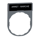SCHNEIDER ELECTRIC - SNRZBY2166C0 Porta etichetta+etichetta 'ARRET-MARCHE'